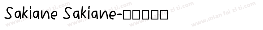Sakiane Sakiane字体转换